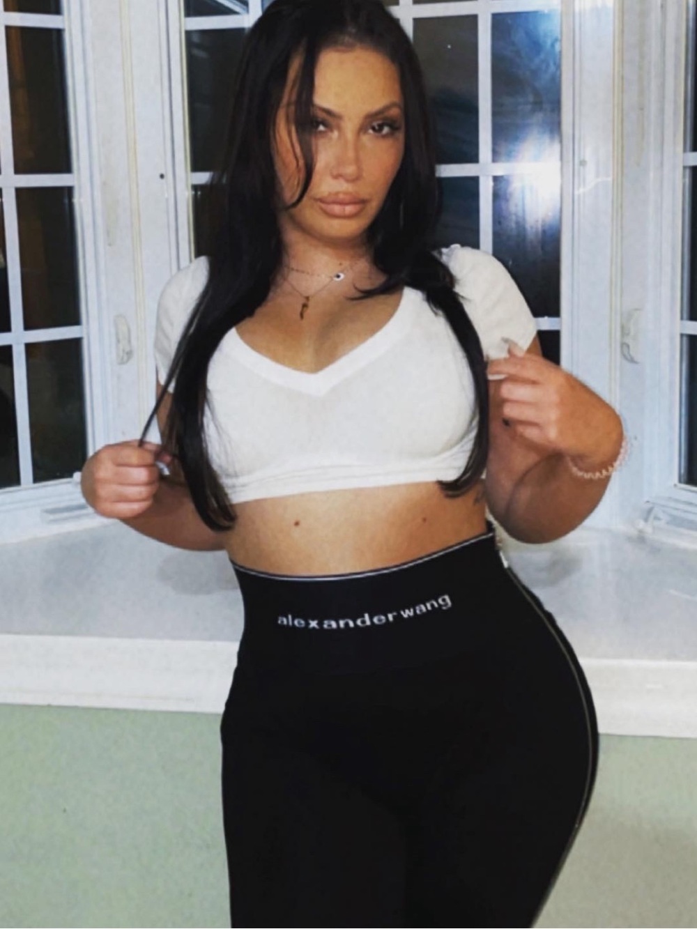 Alexander Wang Black High-Waisted Leggings